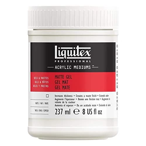 Liquitex Professional Matte Gel Medium, 237ml (8-oz) | Satin Matte Finish, Extends Paint & Adds Texture thumbnail 1