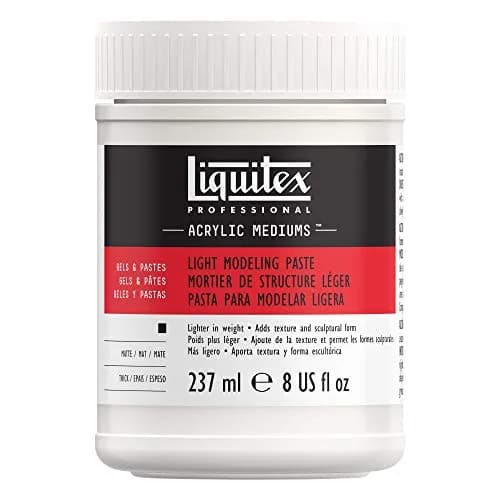 Liquitex Professional Light Modeling Paste 237ml (8-oz) | Lightweight Sculptural Gel for Art thumbnail 1
