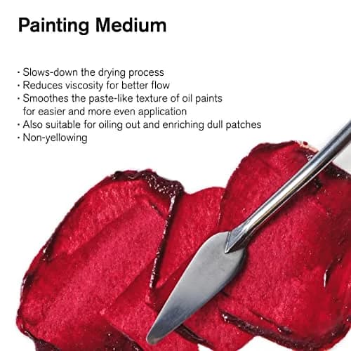 Winsor & Newton Oil Painting Medium 500ml (16.9 Fl Oz) | Slow Drying Gloss Medium for Detail & Glazing thumbnail 2