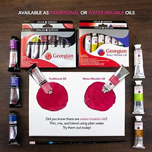 Daler Rowney Georgian Oil Paint Set 10-Tube | Professional Artist Supplies for Canvas & Paper thumbnail 5