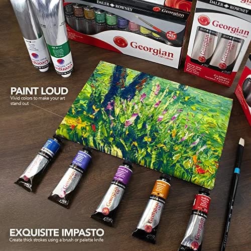 Daler Rowney Georgian Oil Paint Set 10-Tube | Professional Artist Supplies for Canvas & Paper thumbnail 6