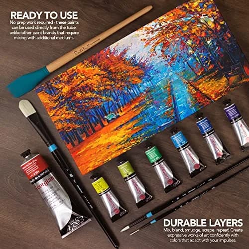 Daler Rowney Georgian Oil Paint Set 10-Tube | Professional Artist Supplies for Canvas & Paper thumbnail 7
