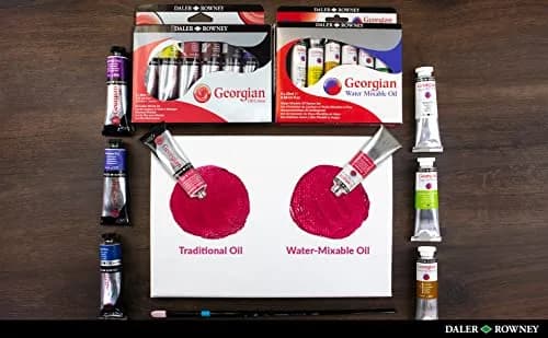 Daler Rowney Georgian Oil Paint Set 10-Tube | Professional Artist Supplies for Canvas & Paper thumbnail 2