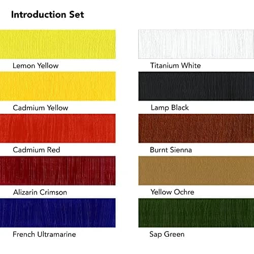 Daler Rowney Georgian Oil Paint Set 10-Tube | Professional Artist Supplies for Canvas & Paper thumbnail 3
