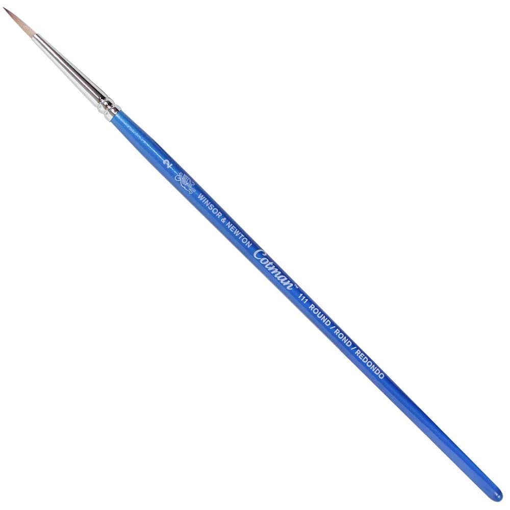Winsor & Newton Cotman Series 111 Round Brush SH #2 | Synthetic Watercolor Brush for Fine Detail - main product image