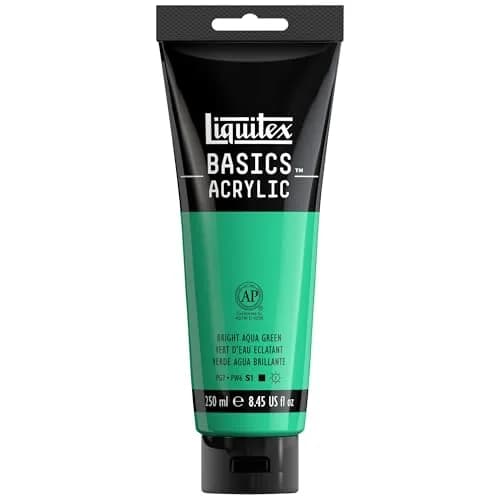 Liquitex BASICS Acrylic Paint Bright Aqua Green 118ml (4-oz) | Artist Quality Pigments - main product image