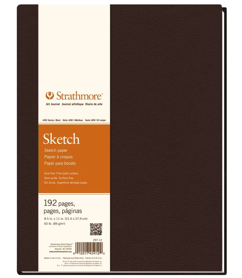 Strathmore Art Journal, Sketchbook, 5.5x8.5 inch, 96 Sheets | Heavyweight Artist Sketch Paper — 8.5x11 inch