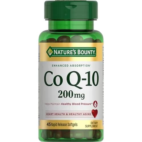 Nature's Bounty CoQ10 200mg Rapid Release Softgels 45 Count | Supports Heart Health & Cellular Energy thumbnail 1