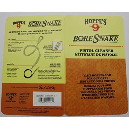 Hoppe's BoreSnake Pistol Bore Cleaner .22 Cal | One-Piece Design, Nylon-Mesh, Reusable thumbnail 4