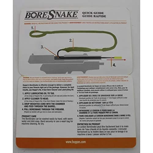 Hoppe's BoreSnake Pistol Bore Cleaner .22 Cal | One-Piece Design, Nylon-Mesh, Reusable thumbnail 5