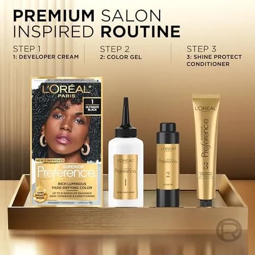 L'Oreal Paris Superior Preference Permanent Hair Color 8A Ash Blonde | Fade-Defying Radiance Up to 9 Weeks thumbnail 3