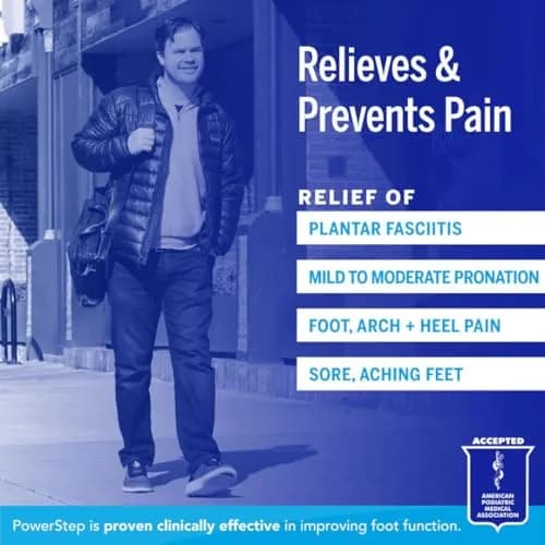 PowerStep Pinnacle Insoles | Plantar Fasciitis Relief & Neutral Arch Support (Men's 7-7.5 / Women's 9-9.5) thumbnail 2