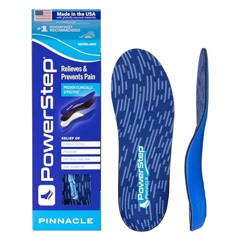PowerStep Pinnacle Insoles | Plantar Fasciitis Relief & Neutral Arch Support (Men's 7-7.5 / Women's 9-9.5) - main product image