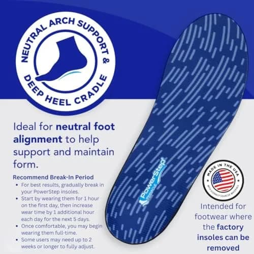 PowerStep Pinnacle Insoles Plantar Fasciitis Relief | Neutral Arch Support (Men's 10-10.5 / Women's 12-12.5) thumbnail 4