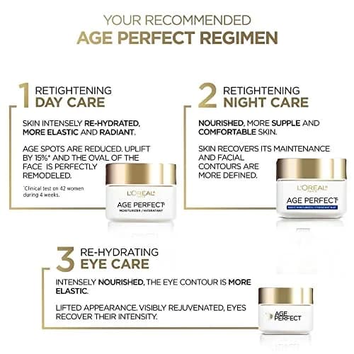 L'Oreal Paris Age Perfect Night Cream 75ml (2.5 Oz) | Anti-Aging Face Moisturizer with Soy Seed Proteins thumbnail 6