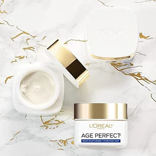 L'Oreal Paris Age Perfect Night Cream 75ml (2.5 Oz) | Anti-Aging Face Moisturizer with Soy Seed Proteins thumbnail 8