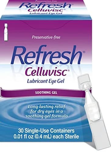 Refresh Celluvisc Lubricant Eye Gel Preservative-Free Artificial Tears 0.4 mL (0.01 fl oz) 30 Single-Use Containers | FDA Approved Medication thumbnail 1