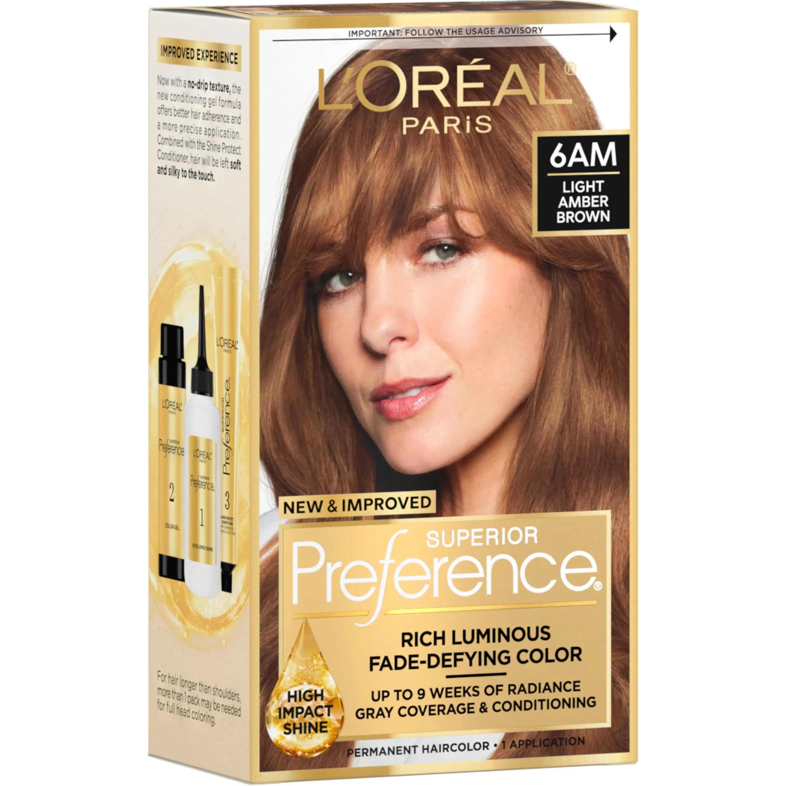L'Oreal Paris Superior Preference Ultra Light Ash Brown Hair Color, 1 Count Pack - main product image