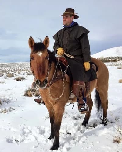 Outback Trading Company Unisex Low Rider Duster Brown Small | Waterproof Oilskin Coat thumbnail 2