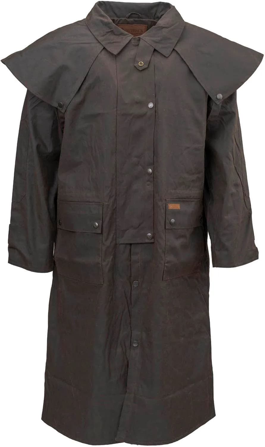 Outback Trading Company Unisex Low Rider Duster Brown Medium | Waterproof Oilskin Coat