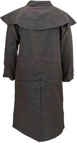 Outback Trading Company Unisex Low Rider Duster Brown Medium | Waterproof Oilskin Coat thumbnail 4