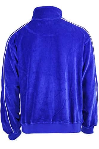 Sweatsedo Electric Blue Velour Sweatsuit XX-Large | Soft Cotton-Poly Blend for Lounge & Exercise thumbnail 4
