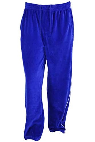 Sweatsedo Electric Blue Velour Sweatsuit XX-Large | Soft Cotton-Poly Blend for Lounge & Exercise thumbnail 5