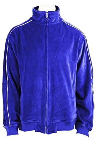Sweatsedo Electric Blue Velour Sweatsuit XX-Large | Soft Cotton-Poly Blend for Lounge & Exercise thumbnail 3