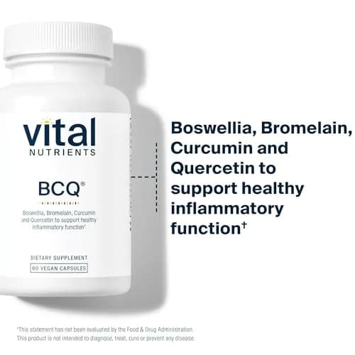 Vital Nutrients BCQ Vegan Capsules 60 | Supports Joint & Inflammation thumbnail 3