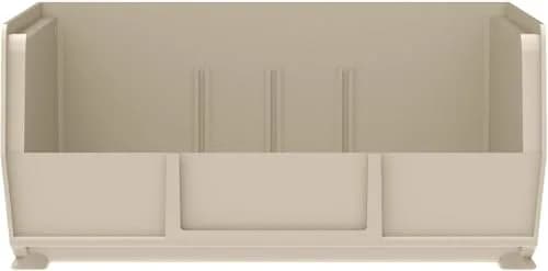 Akro-Mils 30235 AkroBins Plastic Storage Bins 11"x11"x5" Stone 6-Pack | Heavy Duty Stackable Organizer for Home & Garage thumbnail 9