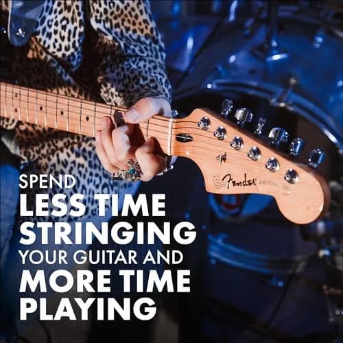 Fender Locking Tuners for Right-Handed Electric Guitar, Stratocaster & Telecaster, Polished Chrome, Set of 6 | 18:1 Gear Ratio thumbnail 5