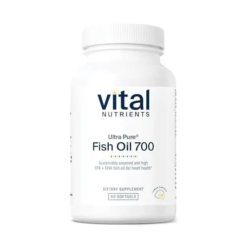 Vital Nutrients Ultra Pure Fish Oil 700 | Omega-3 EPA & DHA, Lemon Flavor, 60 Softgels thumbnail 1