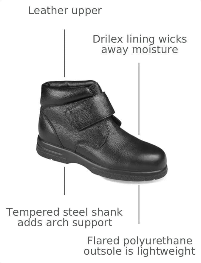 Drew Big Easy Boot Leather Ankle Boot 11 US XX-Wide | Comfort & Style thumbnail 3