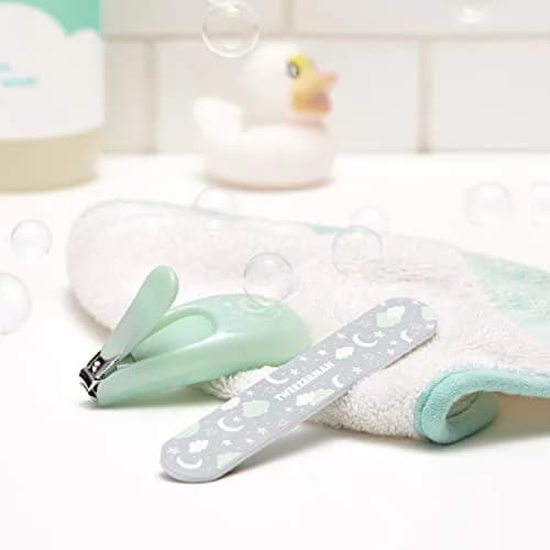 Tweezerman Baby Nail Clipper with Bear File, Green, 1 EA | Safe & Gentle for Tiny Fingers thumbnail 5