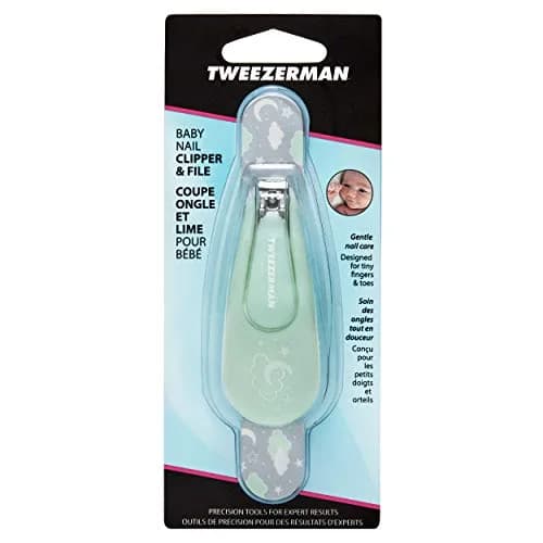 Tweezerman Baby Nail Clipper with Bear File, Green, 1 EA | Safe & Gentle for Tiny Fingers thumbnail 6