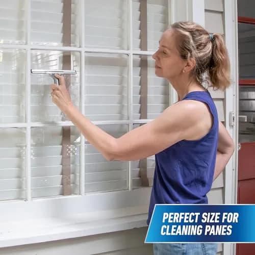 Unger Professional 8” Stainless Steel Window & Glass Squeegee | Heavy Duty, Streak-Free Results for Window Cleaning thumbnail 4