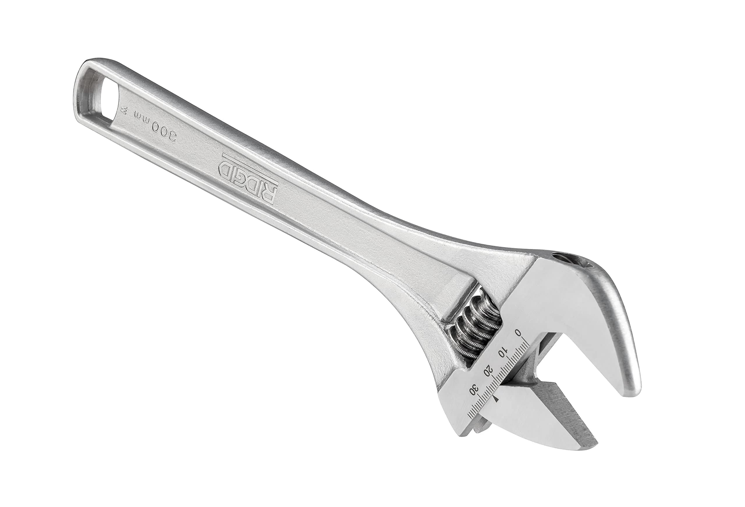 RIDGID 86917 762 Adjustable Wrench, 12-inch (300 mm) for Metric and SAE, Silver | Forged Alloy Steel Durability - view 2