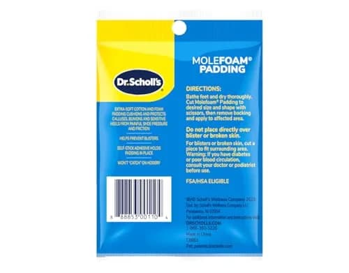 Dr. Scholl's Molefoam CS6 | Soft Latex Foam Padding for Blisters & Calluses thumbnail 2