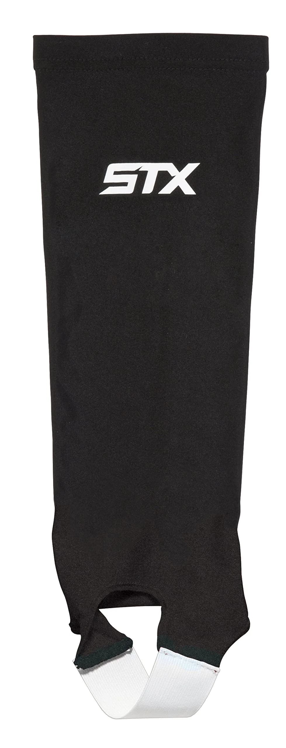 STX Field Hockey Shin Guard Sleeve, Black, One Size | Breathable, Seamless Fit for Indian Players — Black