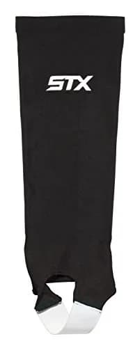 STX Field Hockey Shin Guard Sleeve, Black, One Size | Breathable, Seamless Fit for Indian Players thumbnail 1