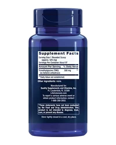 Life Extension TMG Powder 50 g (1.76 oz) | Supports Normal Homocysteine Levels thumbnail 2