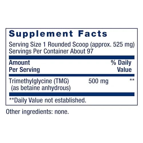 Life Extension TMG Powder 50 g (1.76 oz) | Supports Normal Homocysteine Levels thumbnail 3