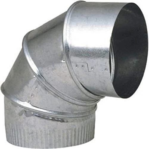 Imperial Galvanized Adjustable Elbow 6 Inches (15.24 cm) | 90 Degree Bend for Plumbing & HVAC thumbnail 1
