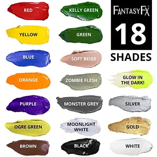 Mehron Makeup Fantasy FX Blue Water-Based Face & Body Paint 29.57ml (1 Fl Oz) | Professional Grade for Cosplay & Halloween thumbnail 5