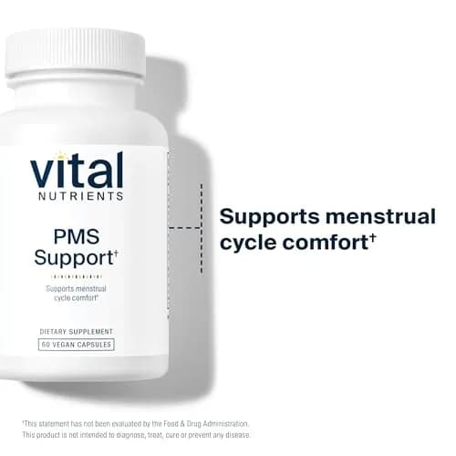 Vital Nutrients PMS Support, 60 Capsules | Supports Hormonal Balance & Menstrual Comfort thumbnail 6