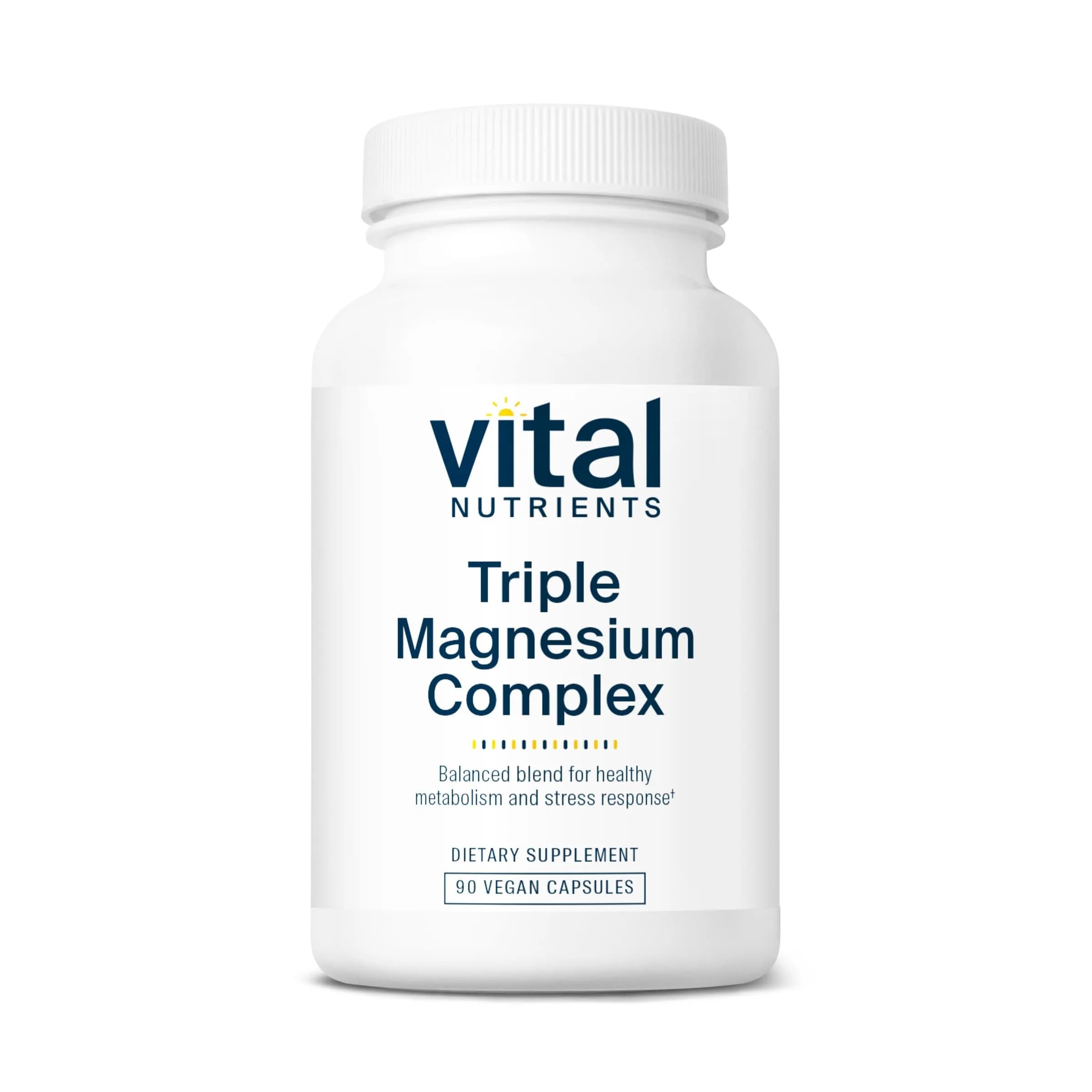 Vital Nutrients Triple Magnesium Complex 500mg | Vegan, Supports Sleep & Stress Relief - main product image