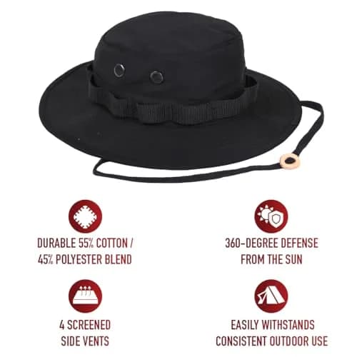 Rothco 100% Cotton Rip-Stop Boonie Hat | Ultimate Sun Defense for Outdoors (70-120 chars) thumbnail 2