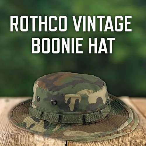 Rothco 100% Cotton Rip-Stop Boonie Hat | Ultimate Sun Defense Bucket Hat for Outdoors (US, Numeric, 7, Woodland Camo) thumbnail 2