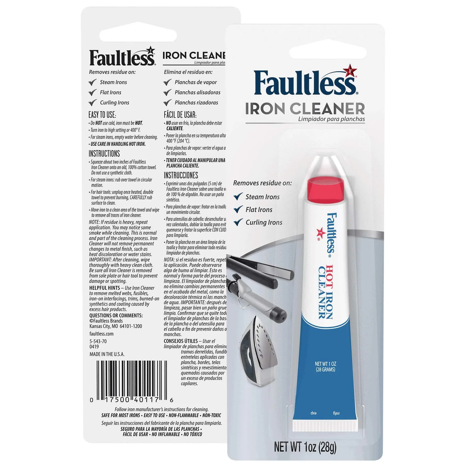 Faultless Hot Iron Cleaner 28 g (1 oz) | Removes Residues & Melted Fabrics - view 2