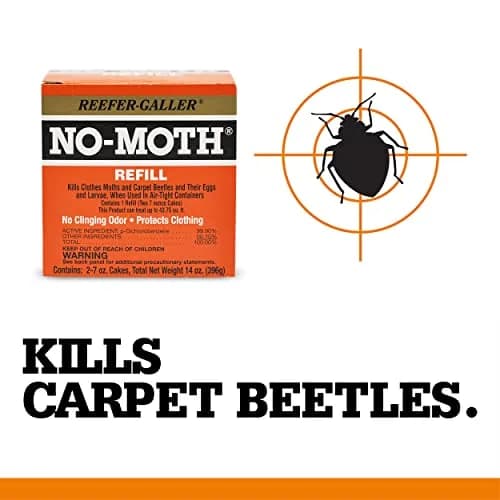 Reefer-Galler NO Moth Closet Hanger Refills, 6 Pack | Effective Mothproofing Without Odor (100-120 chars) thumbnail 4